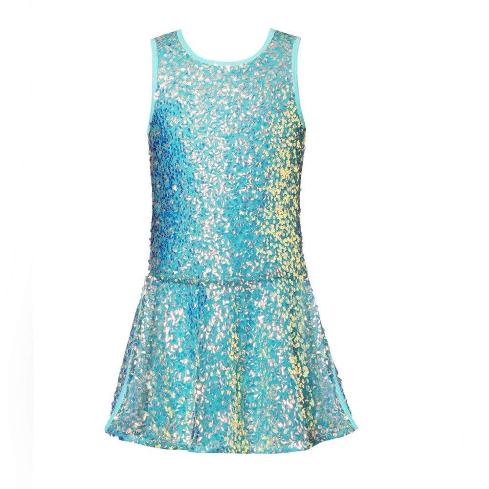Hannah Banana size 14 Kids' Sequin Dropped Waist Dress (Big Girl)
